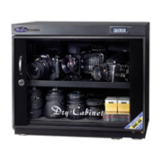 Huitong ตู้กันชื้น รุ่น DHC-80-II จอแสดงผลและควบคุมการทำงานแบบดิจิตอล ความจุ 80 ลิตร - รุ่นหน้ากว้างพิเศษ - สีดำ